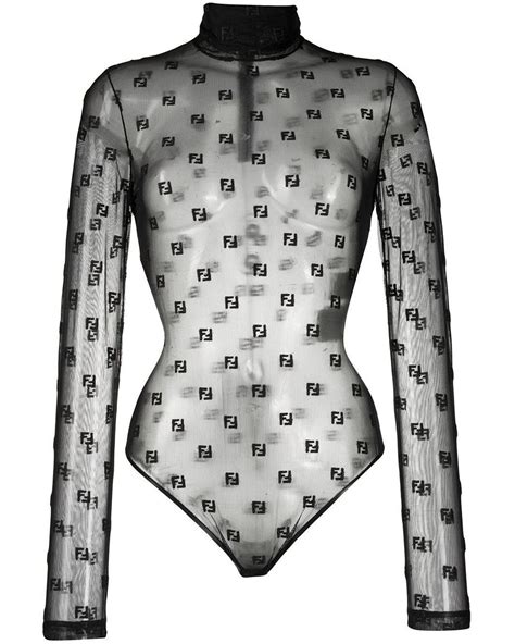 fendi womens top|Fendi sheer bodysuit.